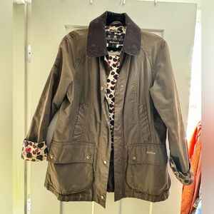 Barbour Beadnell Printed Jacket Size US 6